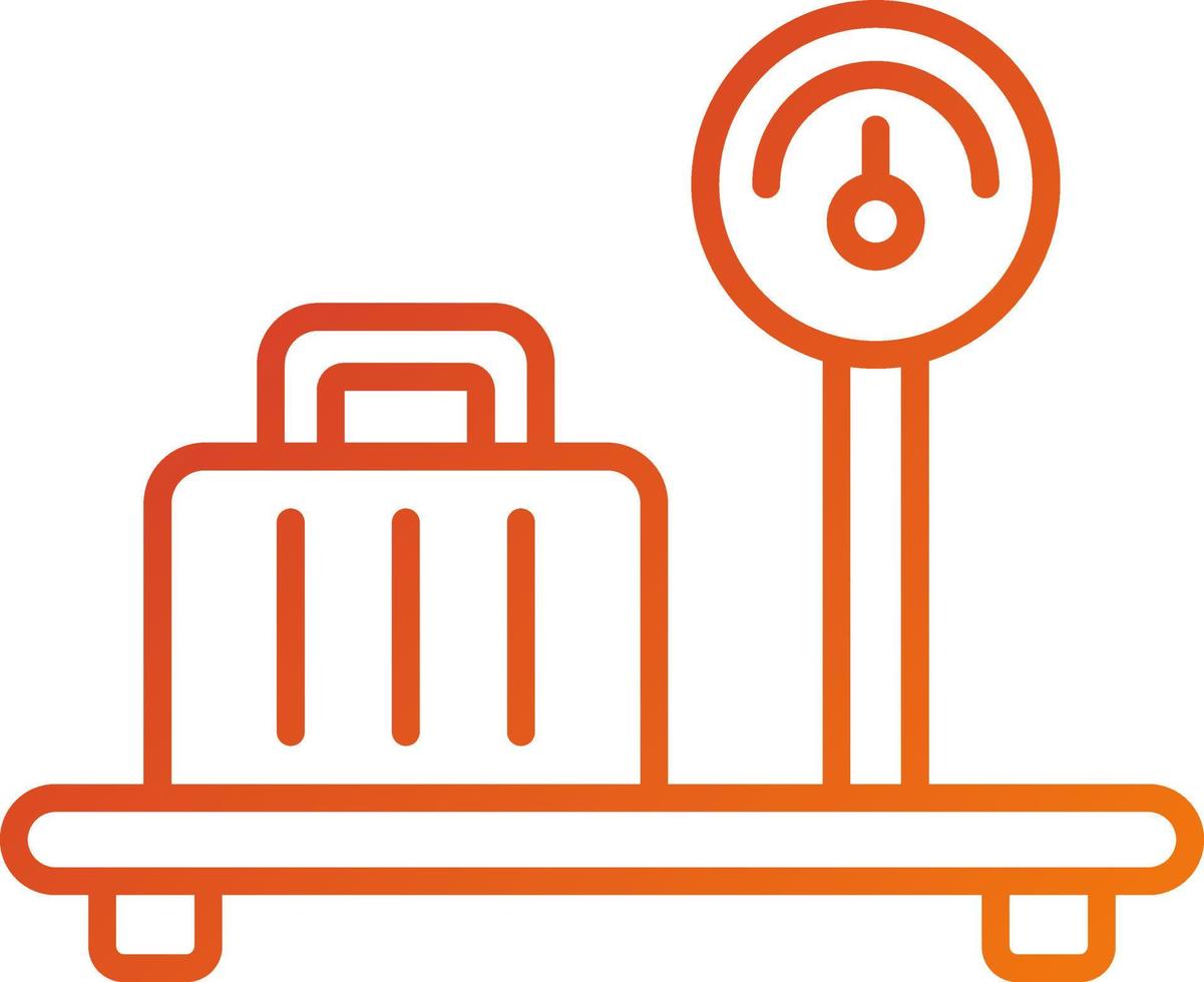 Baggage Limit Icon Style vector