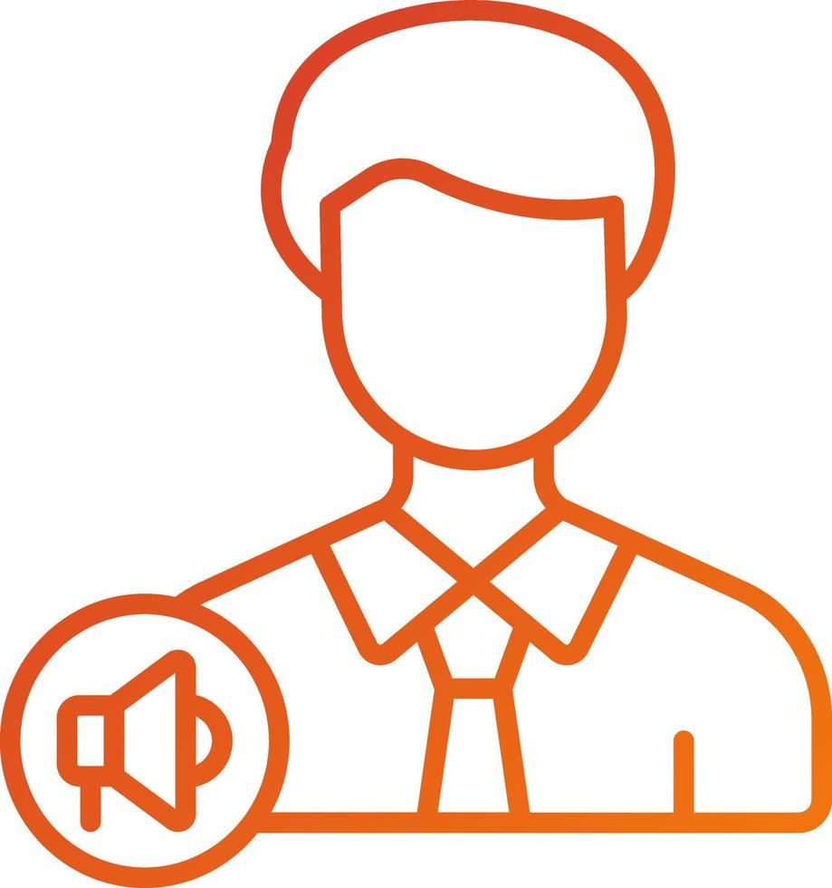 Content Marketer Icon Style vector