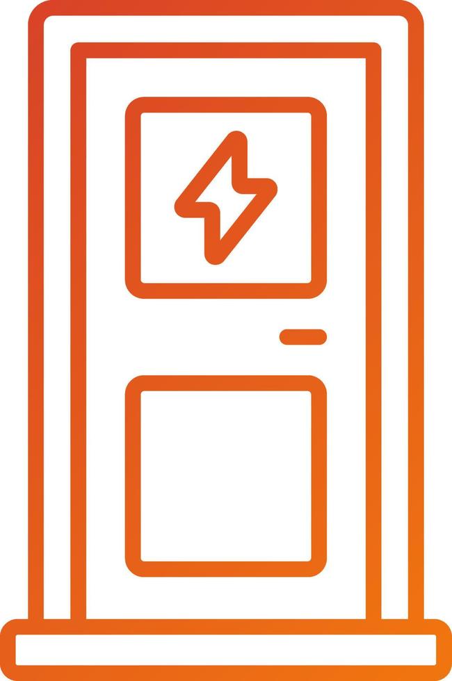 Electric Door Icon Style vector