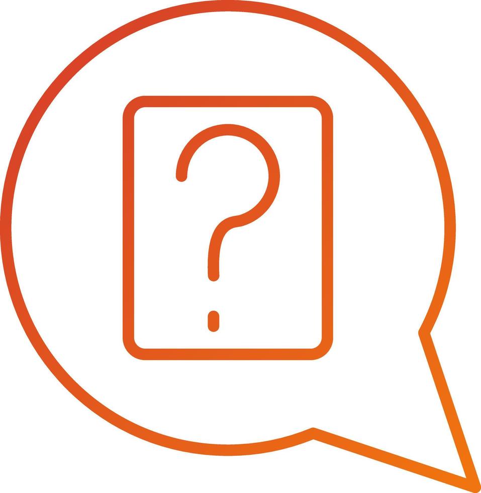 Question Icon Style vector