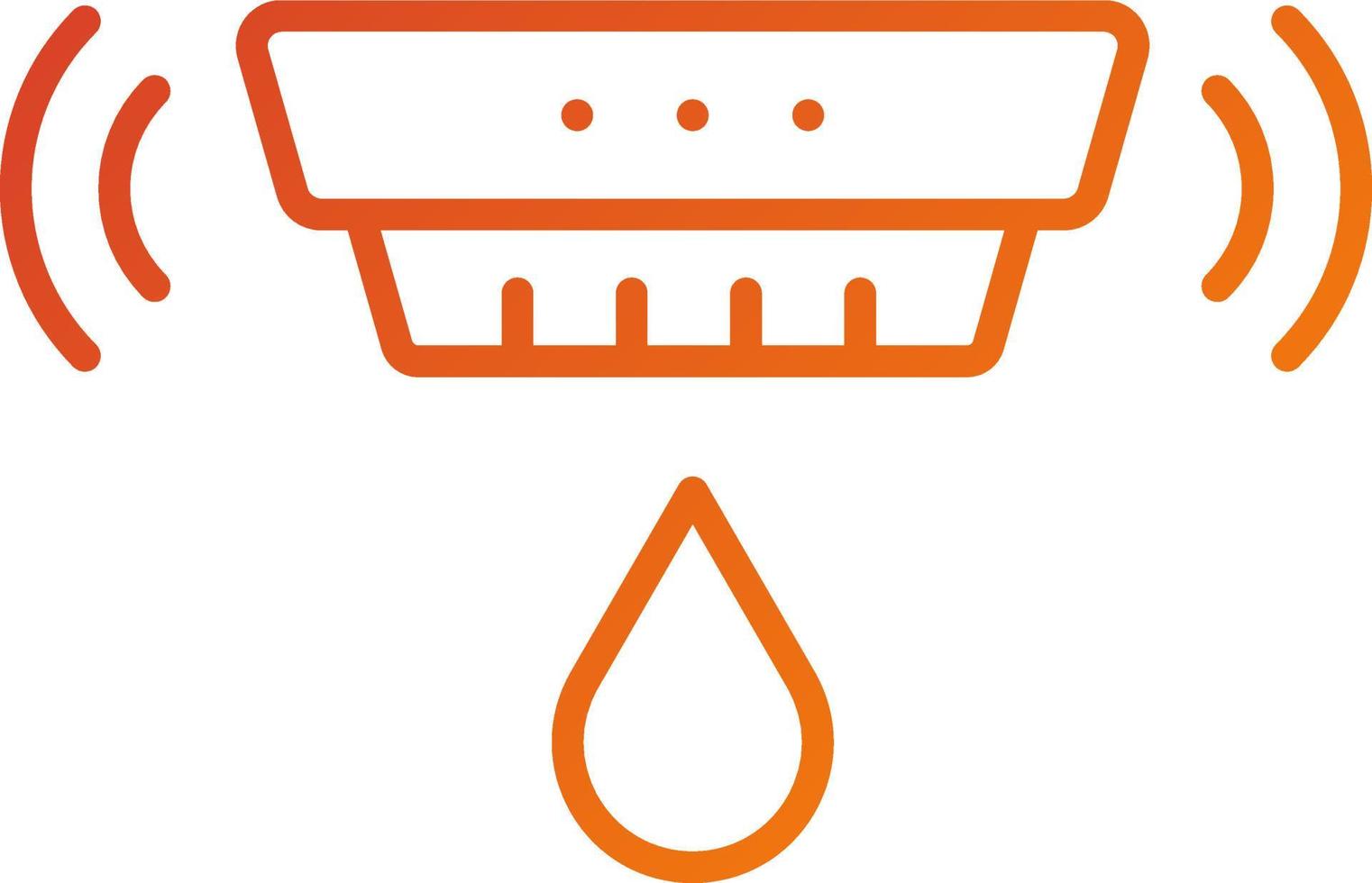 Smart Water Sensor Icon Style vector