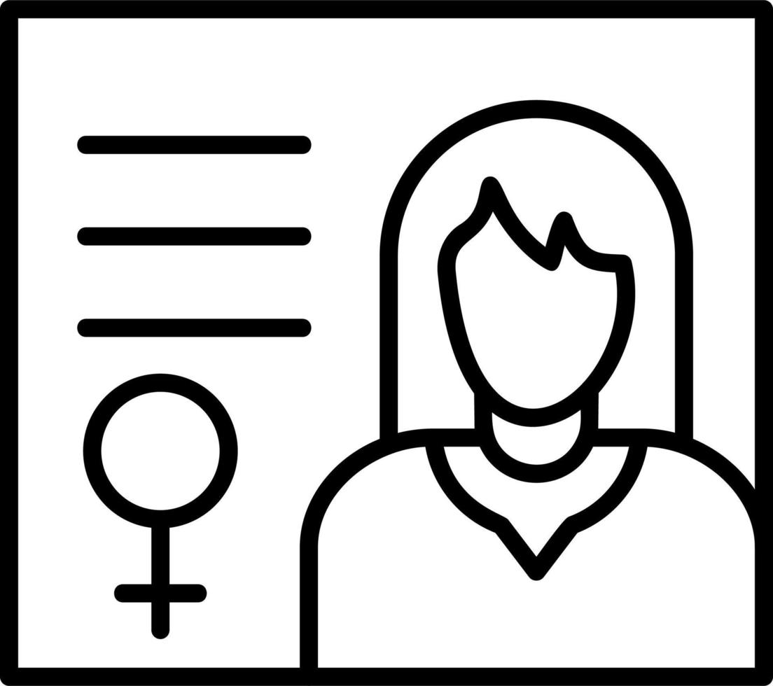 Education for Woman vector icon