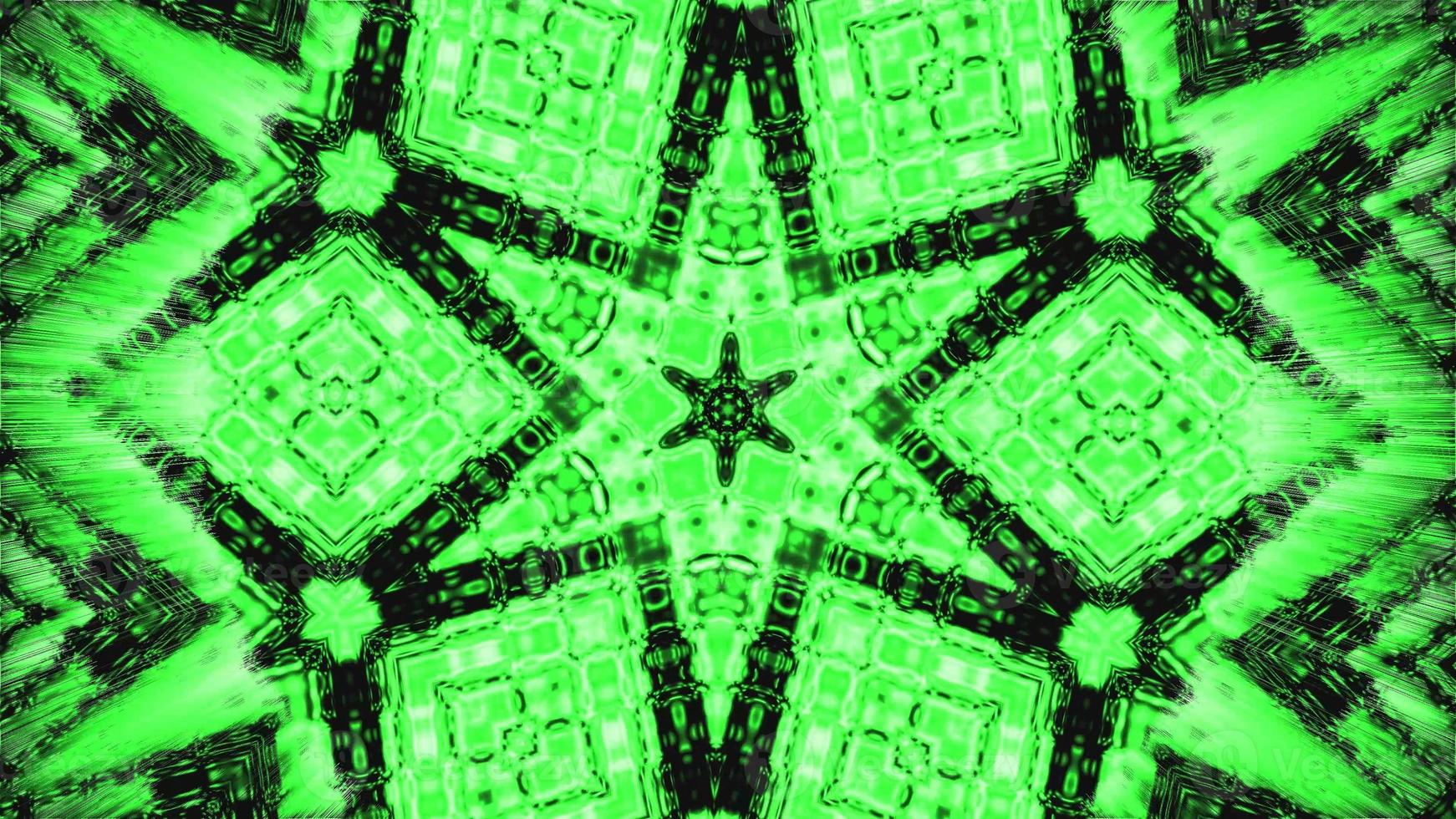 Green multi star shape pattern background photo