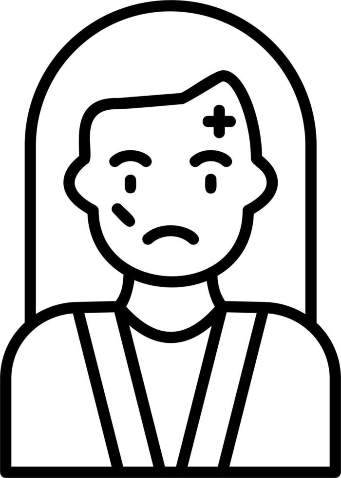 Casualties on Women vector icon