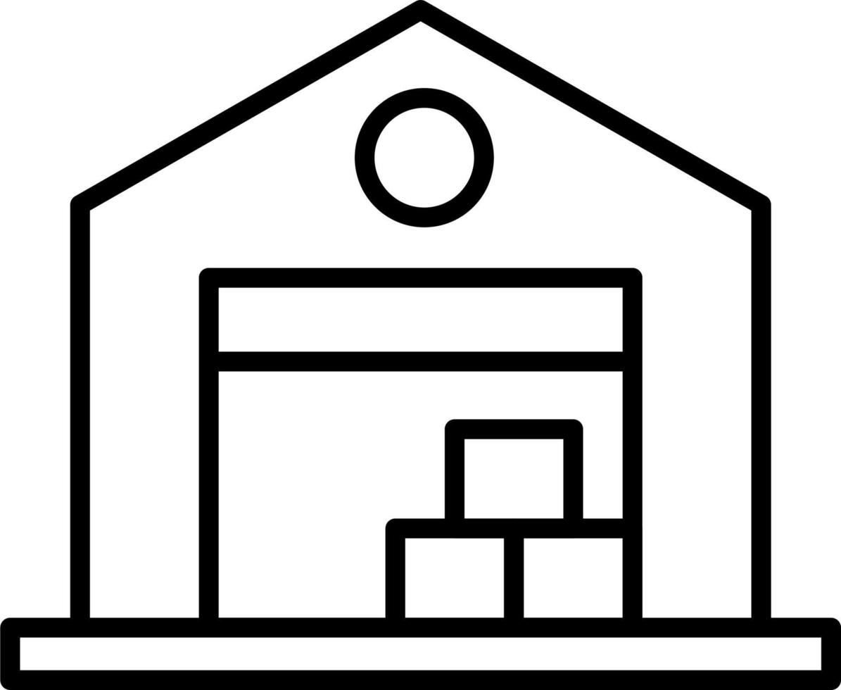 Warehouse vector icon