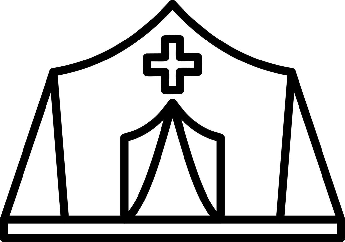 Refugee Camp vector icon