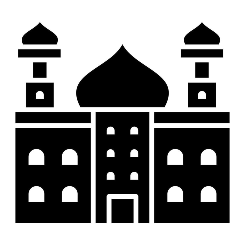 icono de vector de mezquita