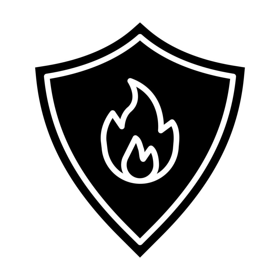 Firefighter Badge vector icon