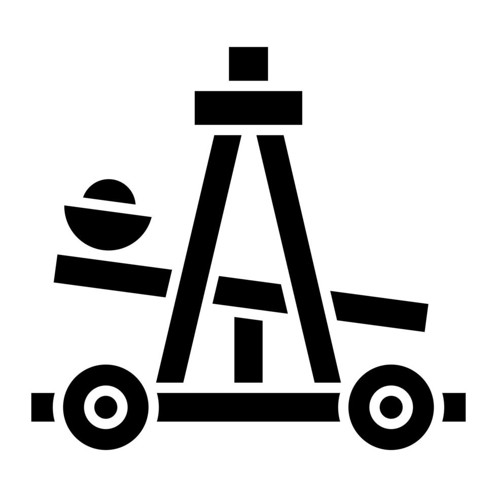 icono de vector de catapulta