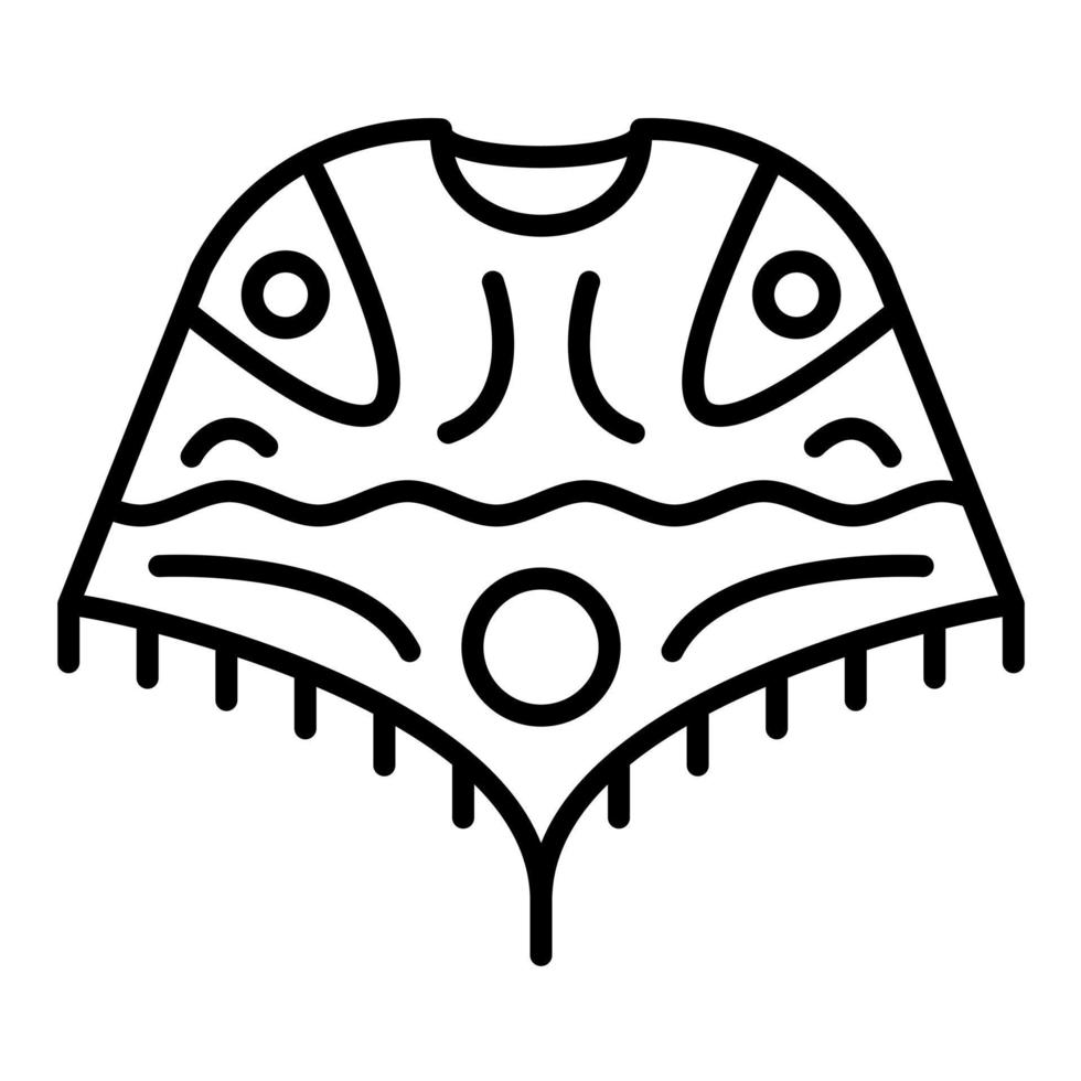 Poncho vector icon