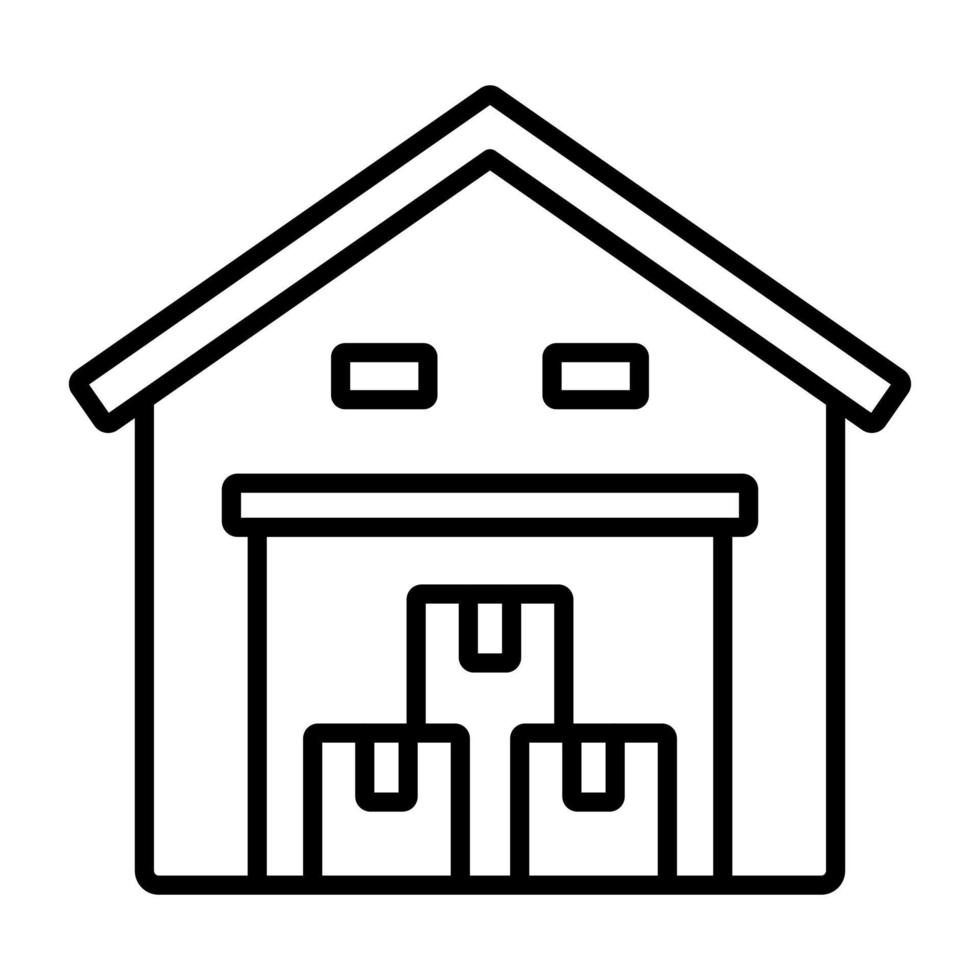 Warehouse vector icon