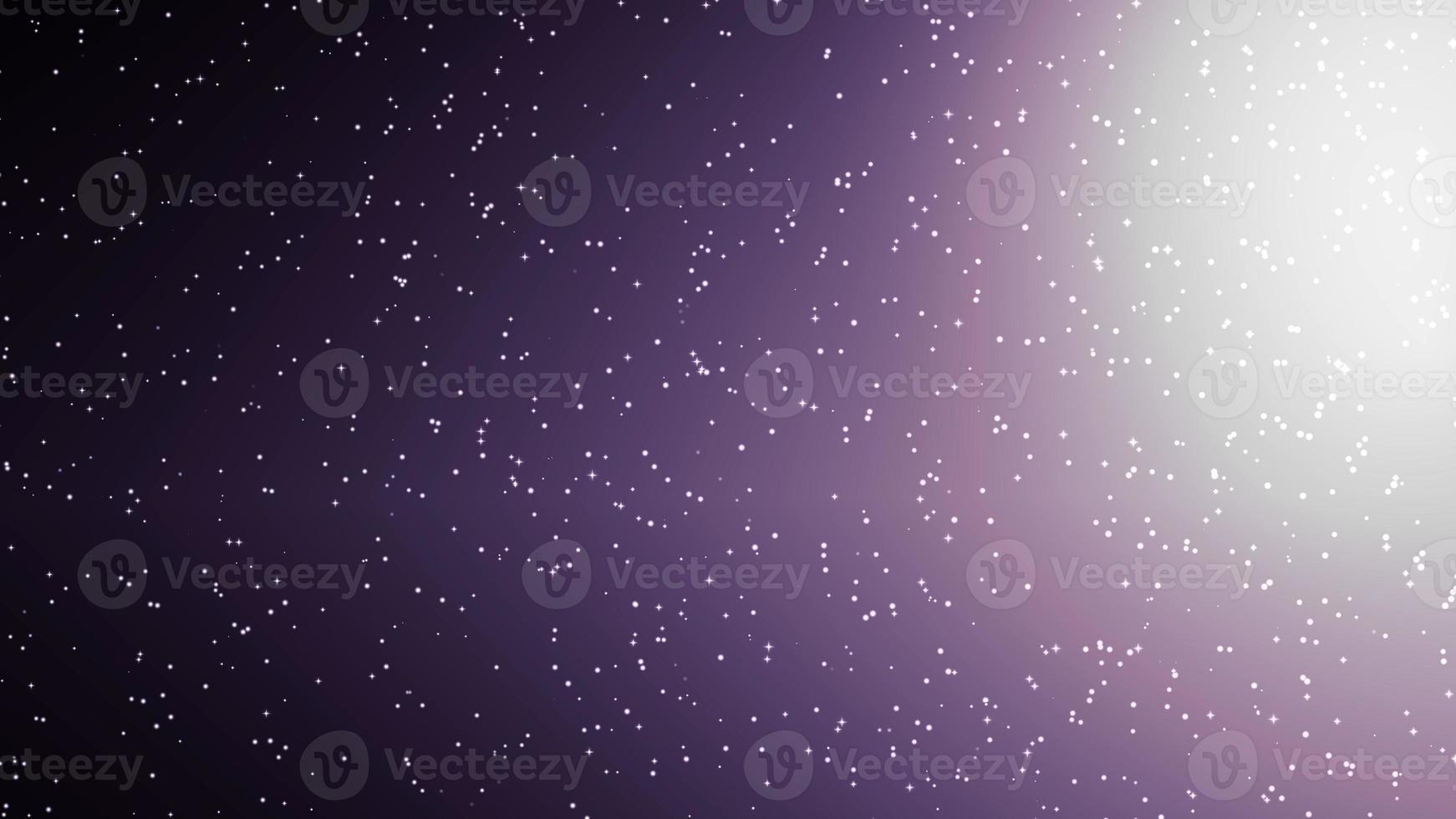 Glow purple light flare with star background photo