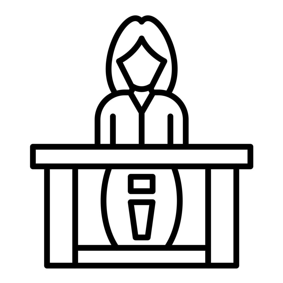 Information Desk vector icon