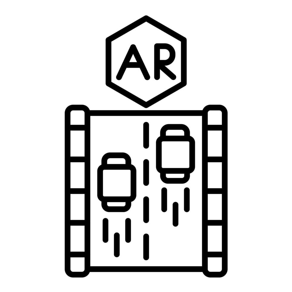 Ar Running Game vector icon