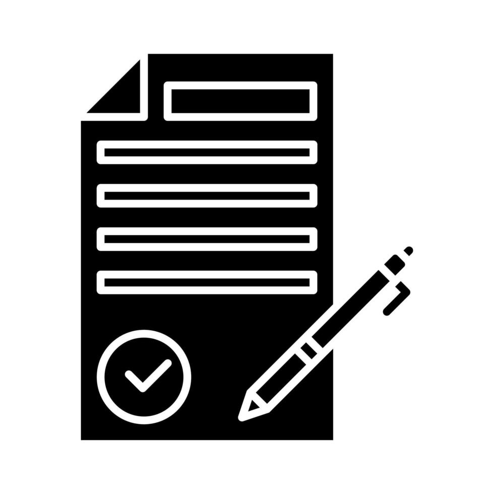 Contract vector icon