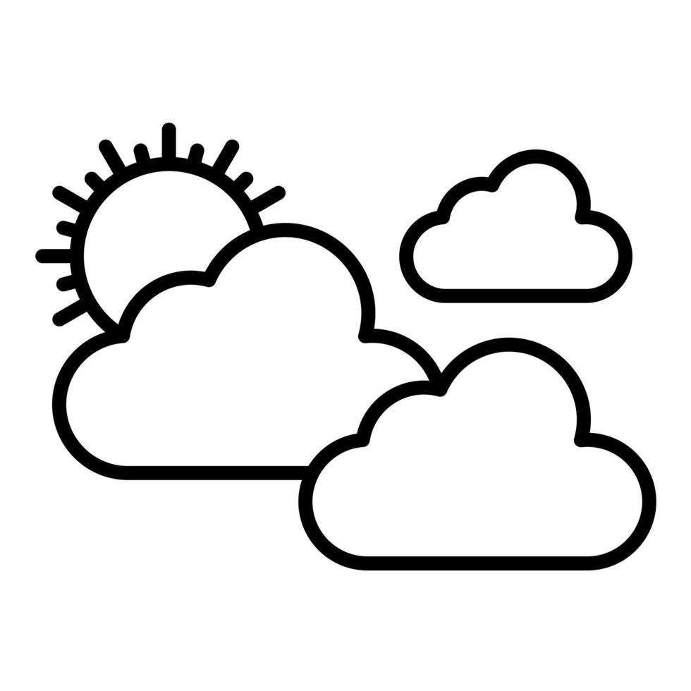 Cloudy Weather vector icon