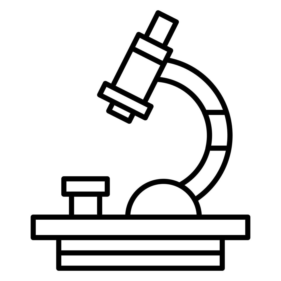 icono de vector de microscopio