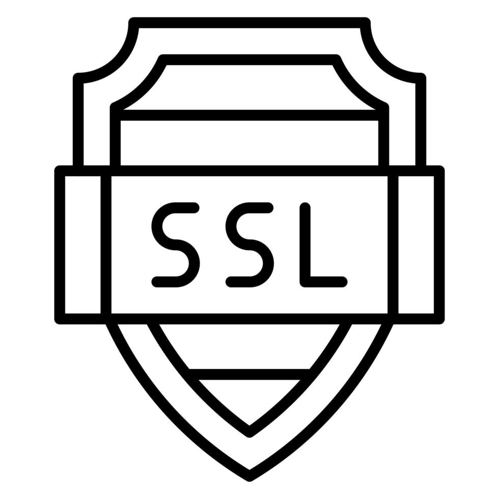 icono de vector de ssl