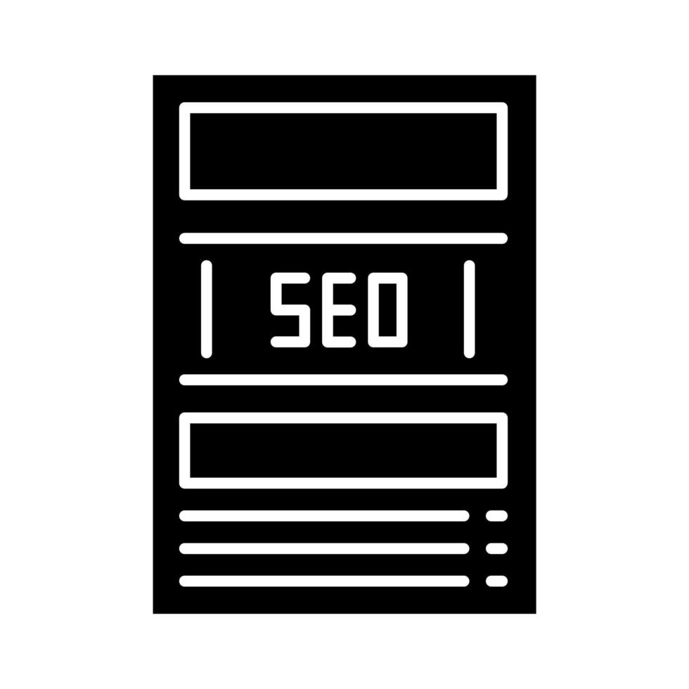 SEO Report vector icon