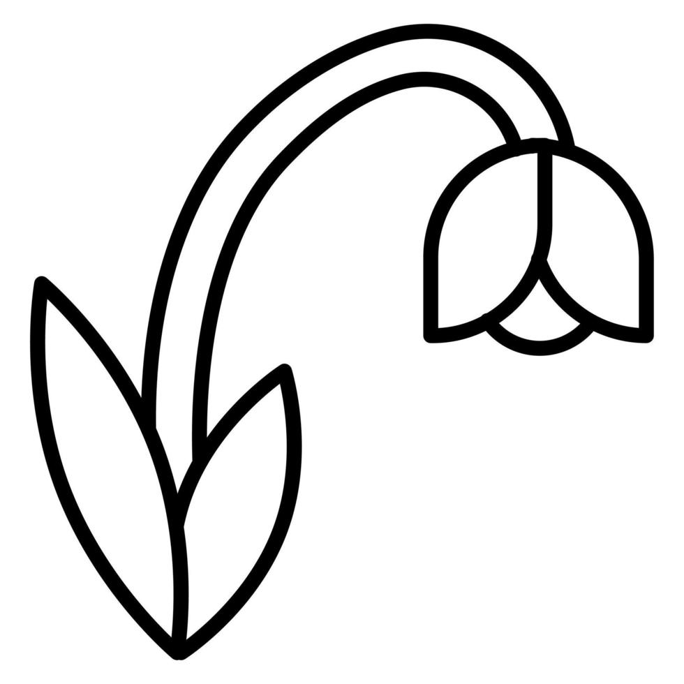 Snowdrop vector icon