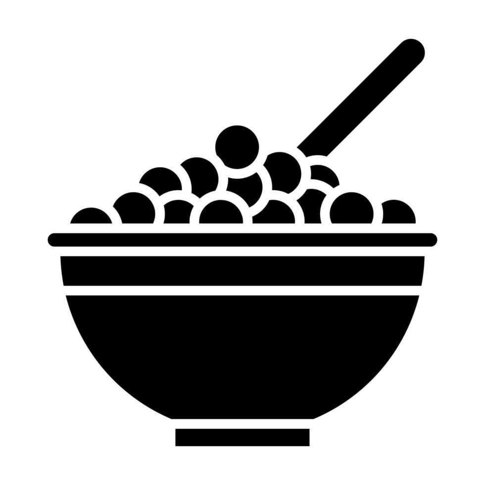 cereal cuenco vector icono
