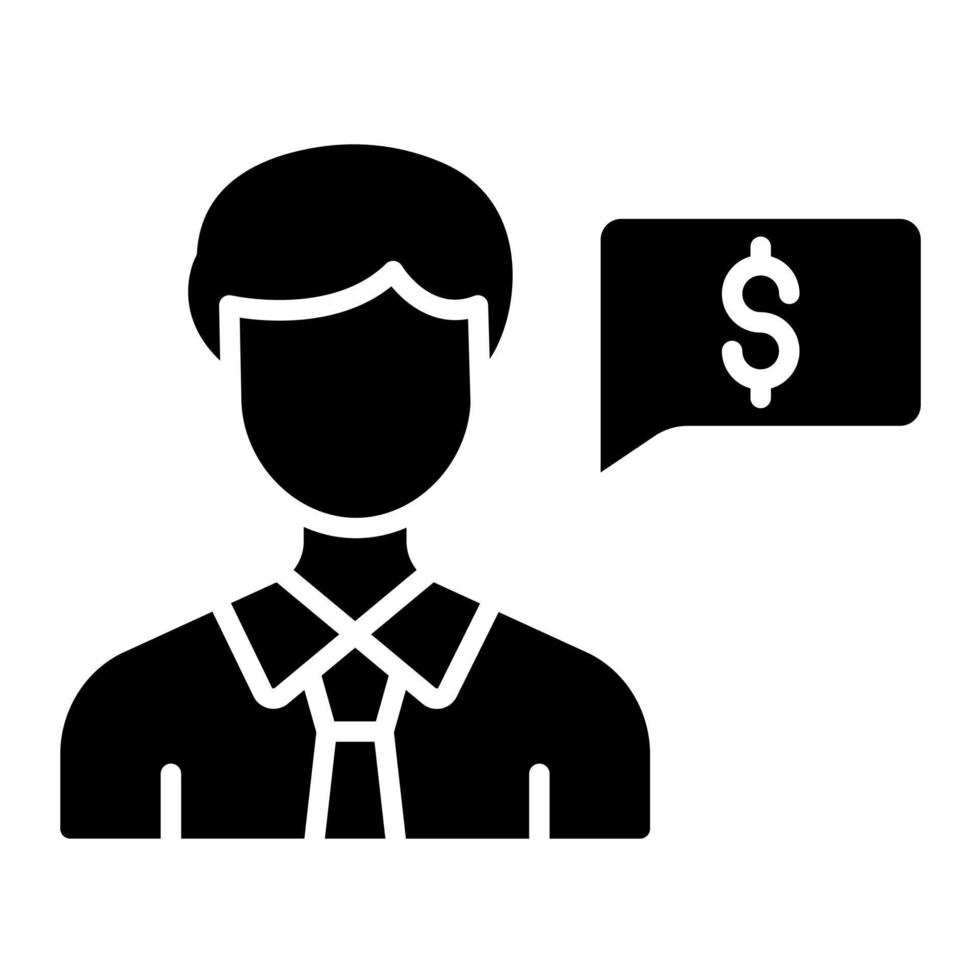 Finance Officer vector icon