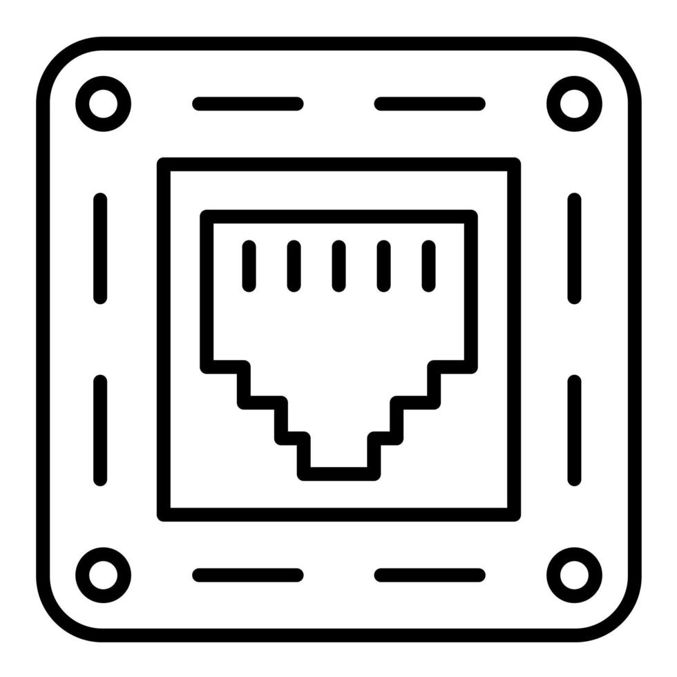 Telephone Socket vector icon