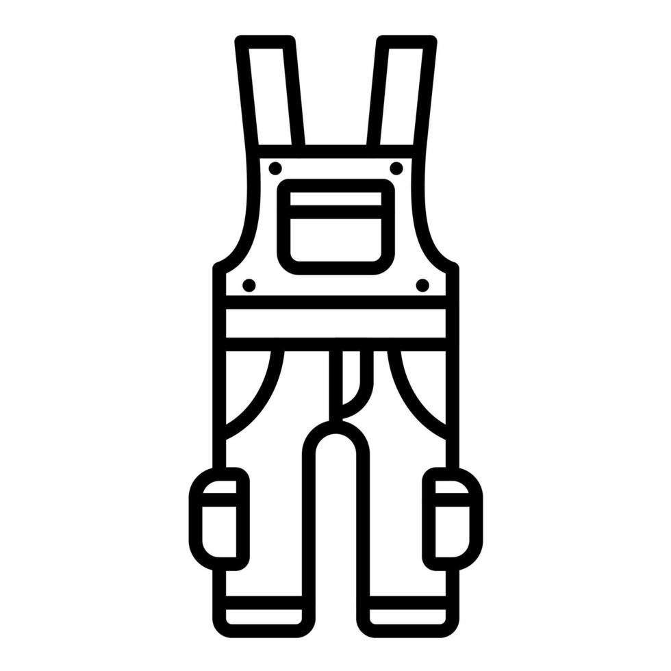 Overall Clothes vector icon