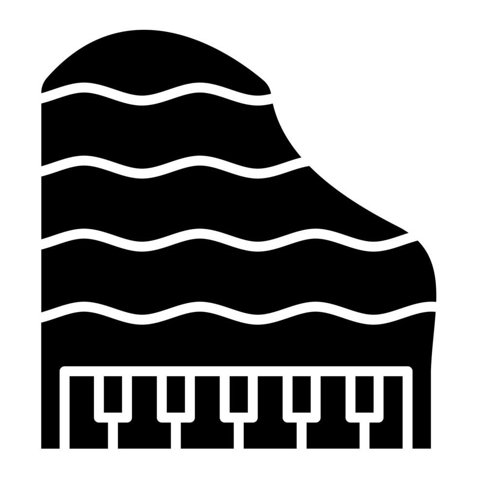 Wooden Piano vector icon