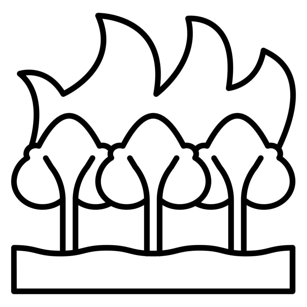 Wildfire vector icon