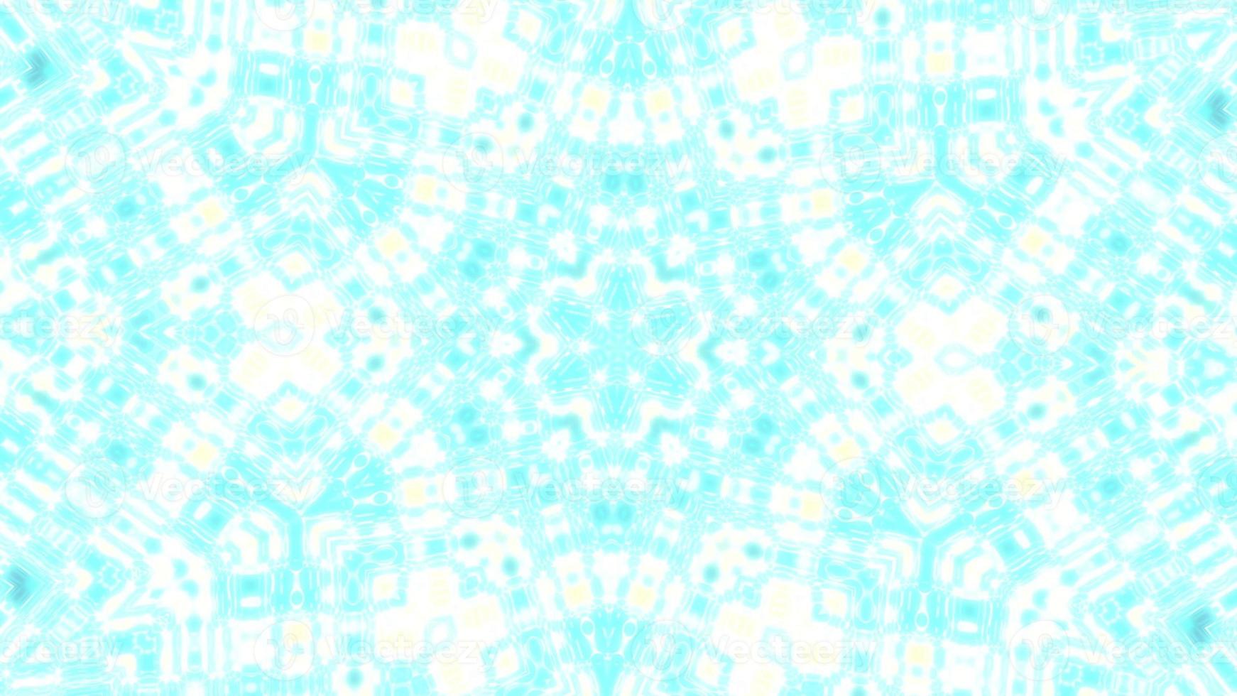 Shining blue symmetry kaleidoscope pattern photo