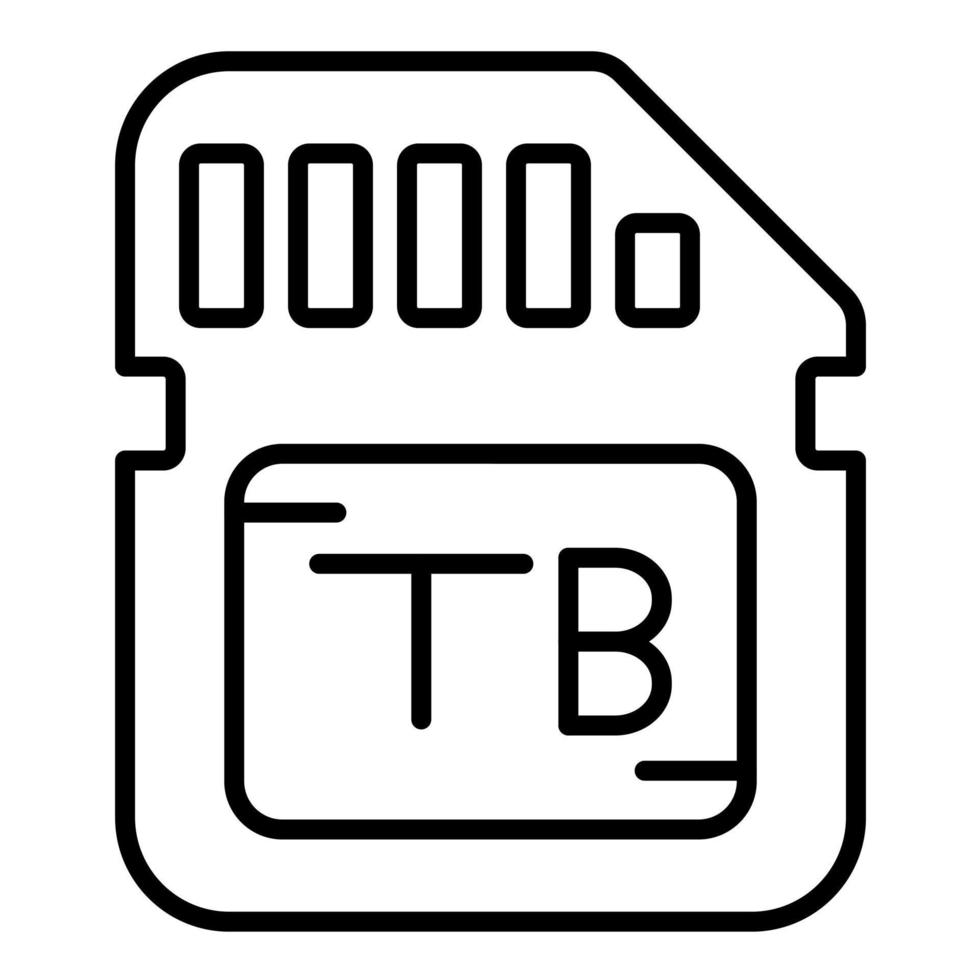 terabyte vector icono