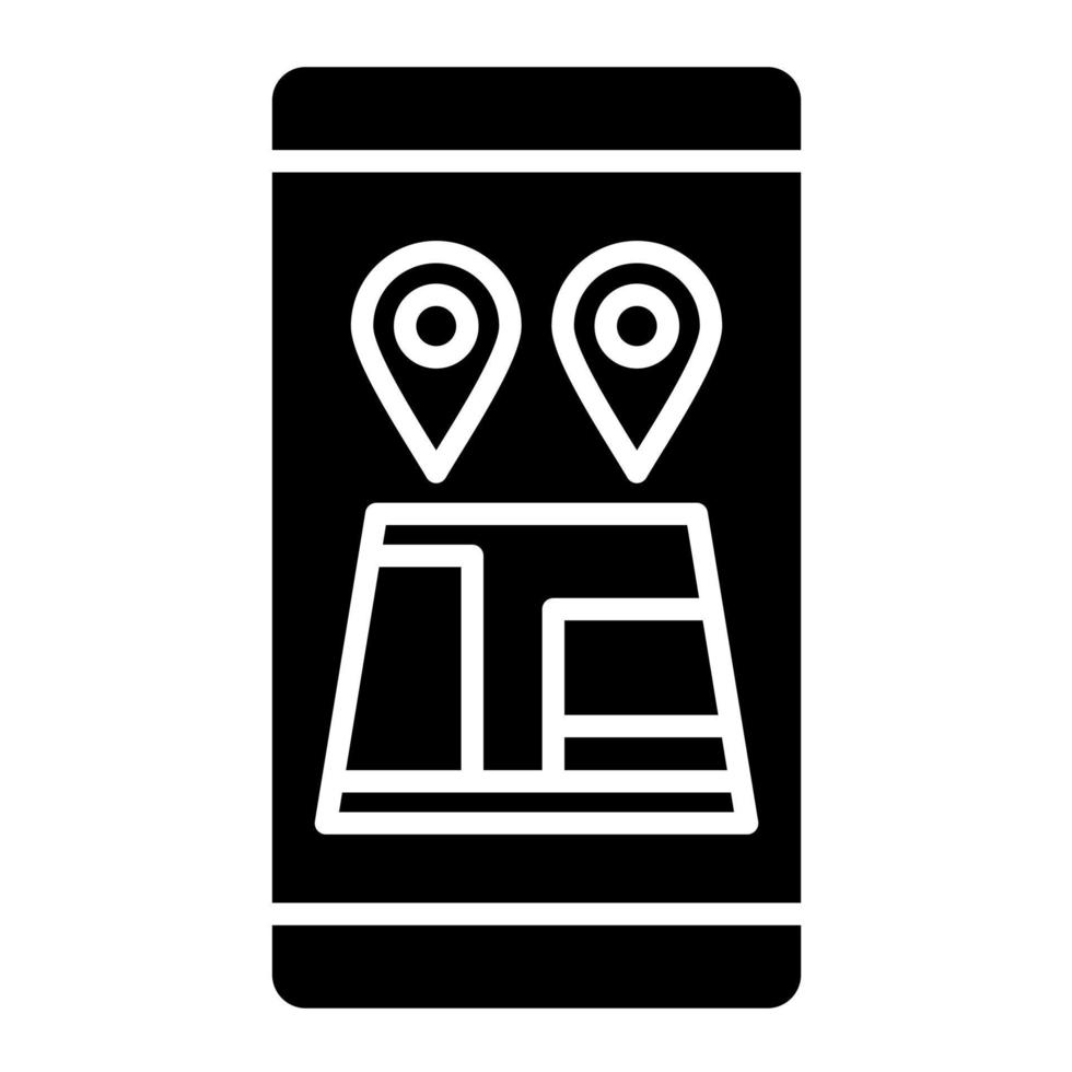 Mobile GPS vector icon