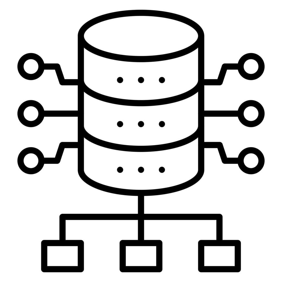 Database Network vector icon