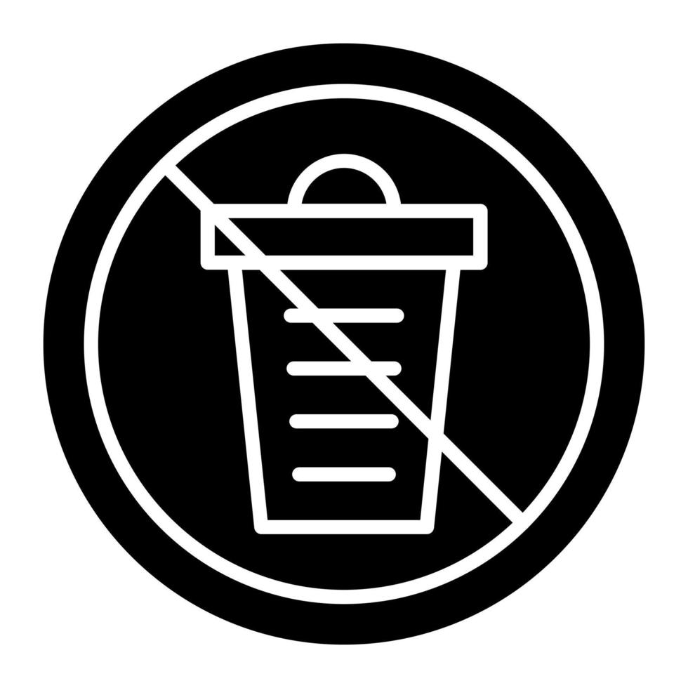 No Littering vector icon