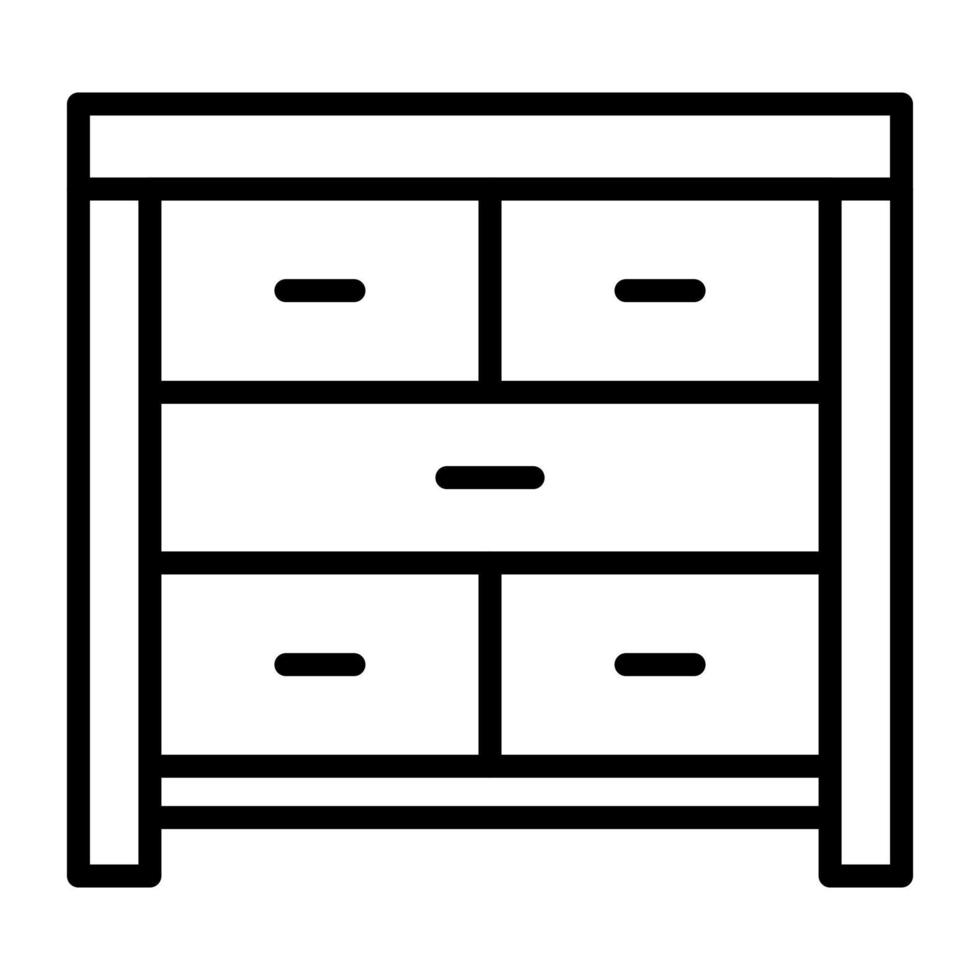 Drawer Table vector icon