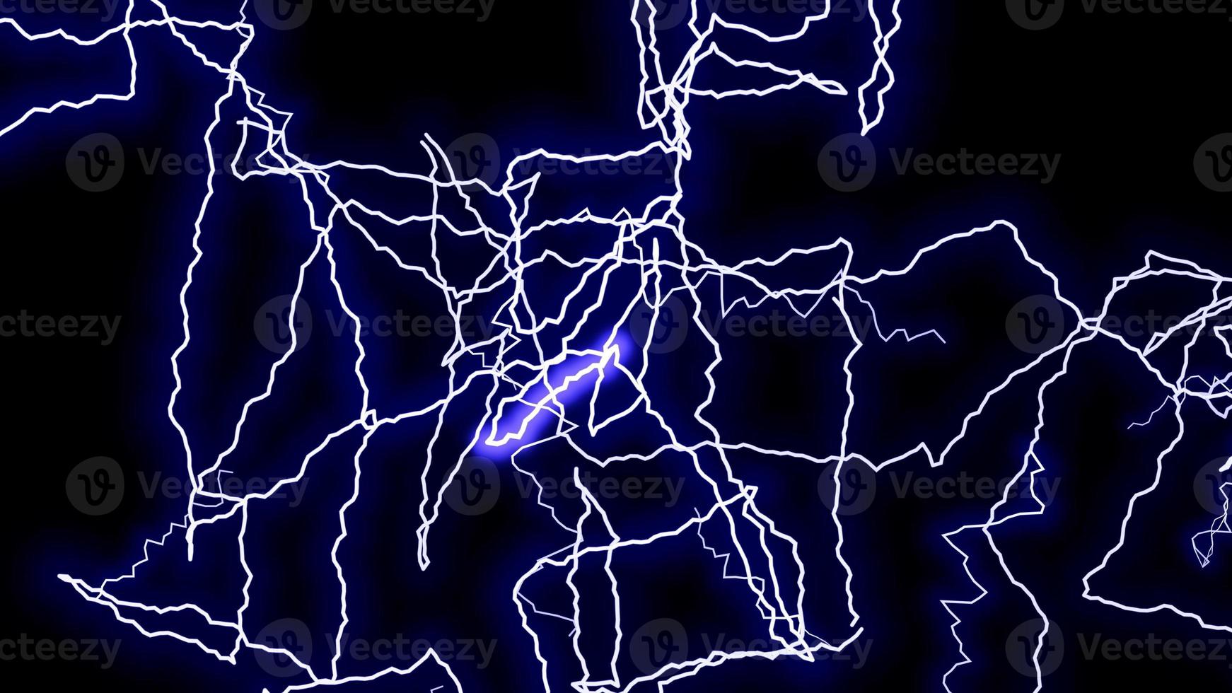 Blue strand lightning strike background photo