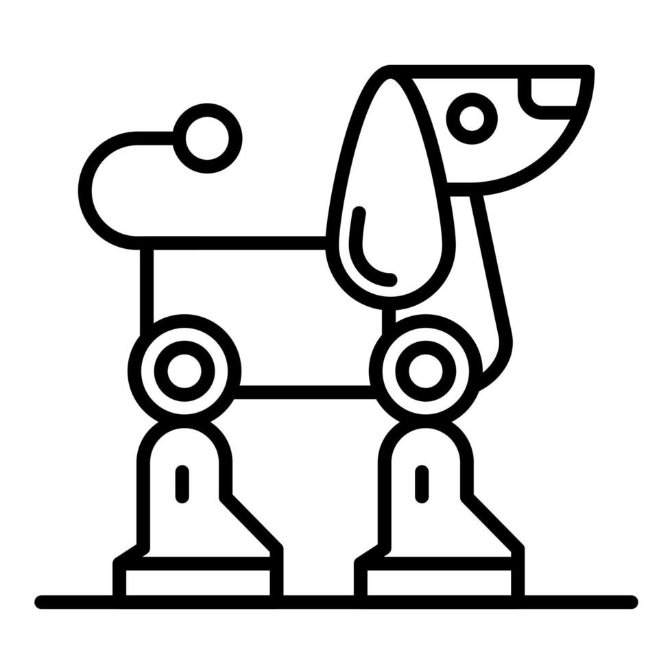 Robot Dog vector icon