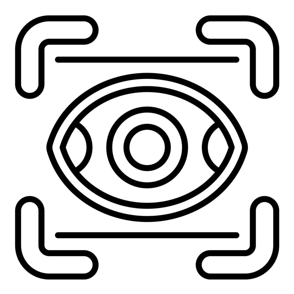 Eye Scanner vector icon