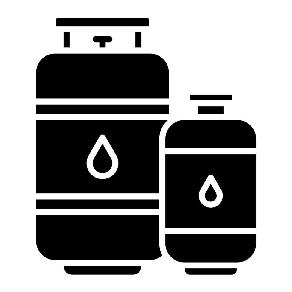 Gas Cylinders vector icon