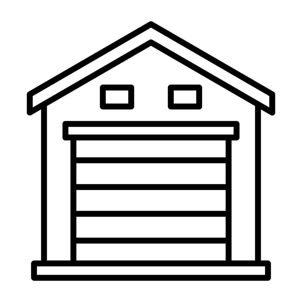 Car Garage vector icon