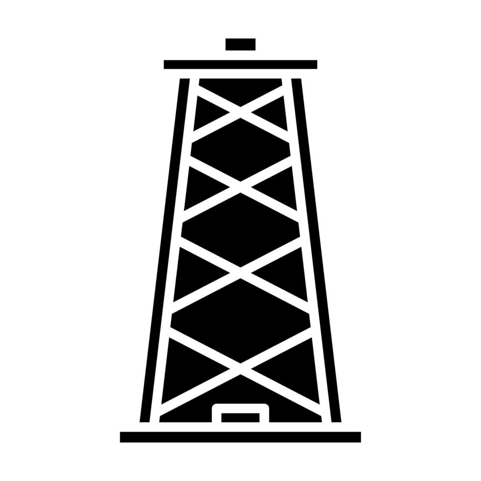icono de vector de torre de perforación