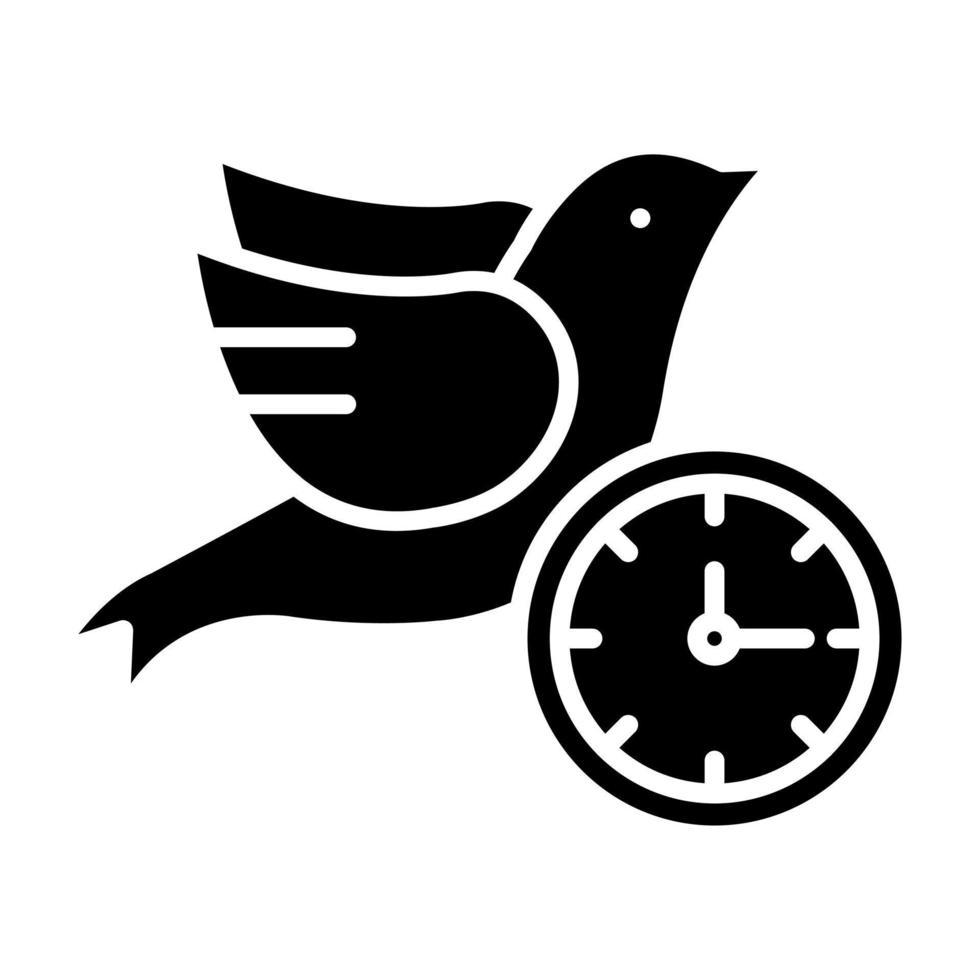 Early Bird vector icon