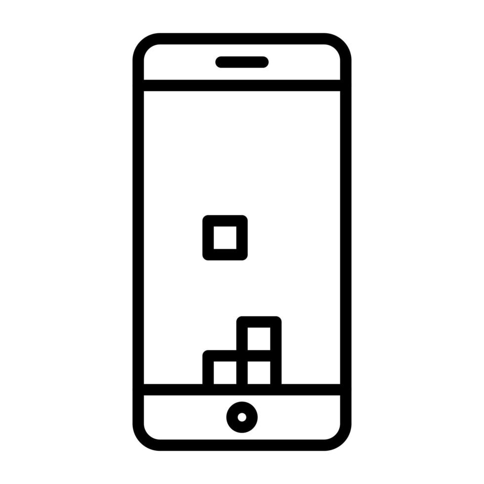 teléfono inteligente juego vector icono
