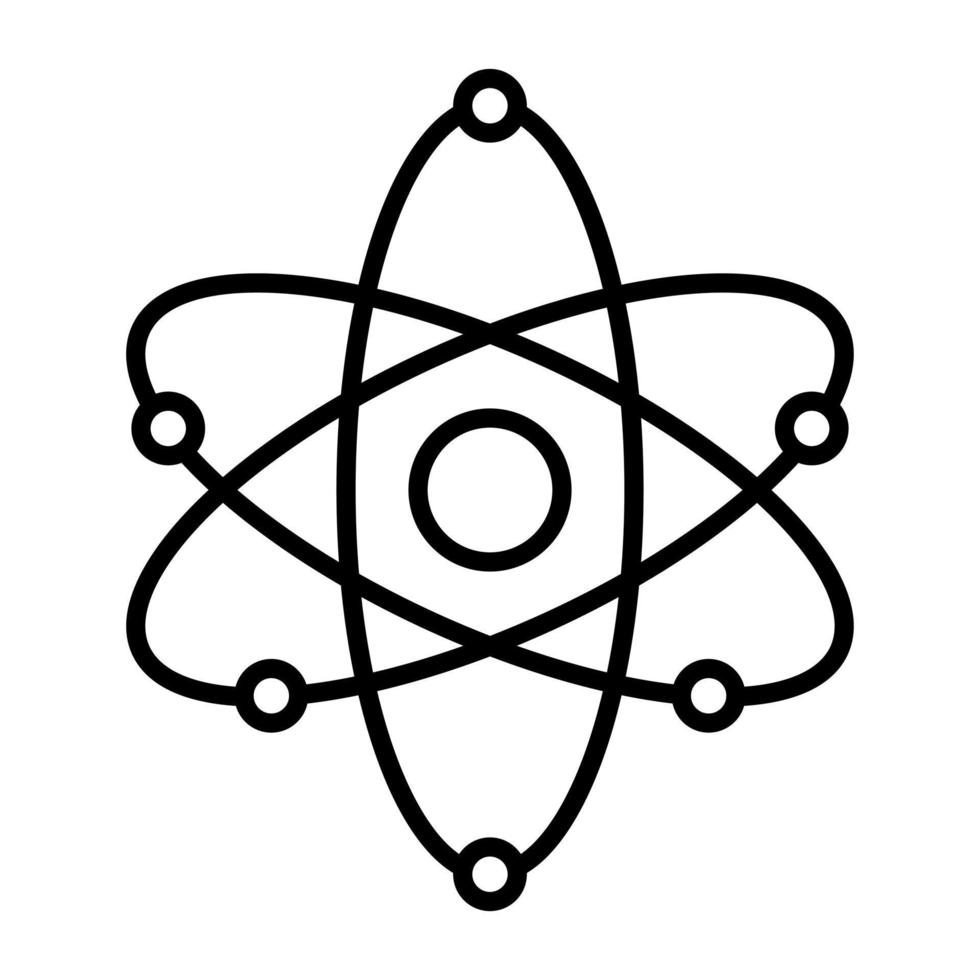 Atom vector icon