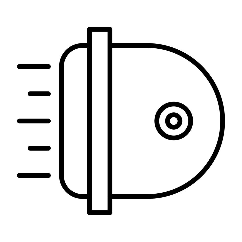 Headlight vector icon