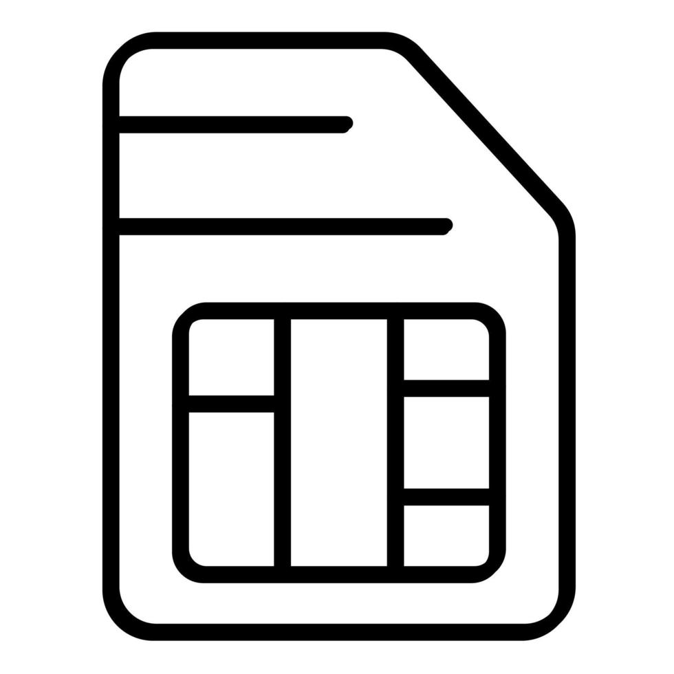 Sim vector icon