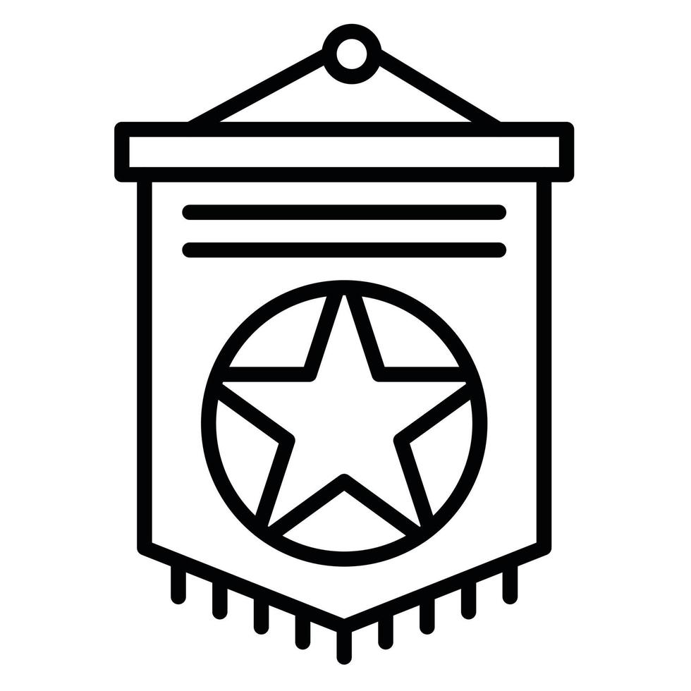 Pennant vector icon