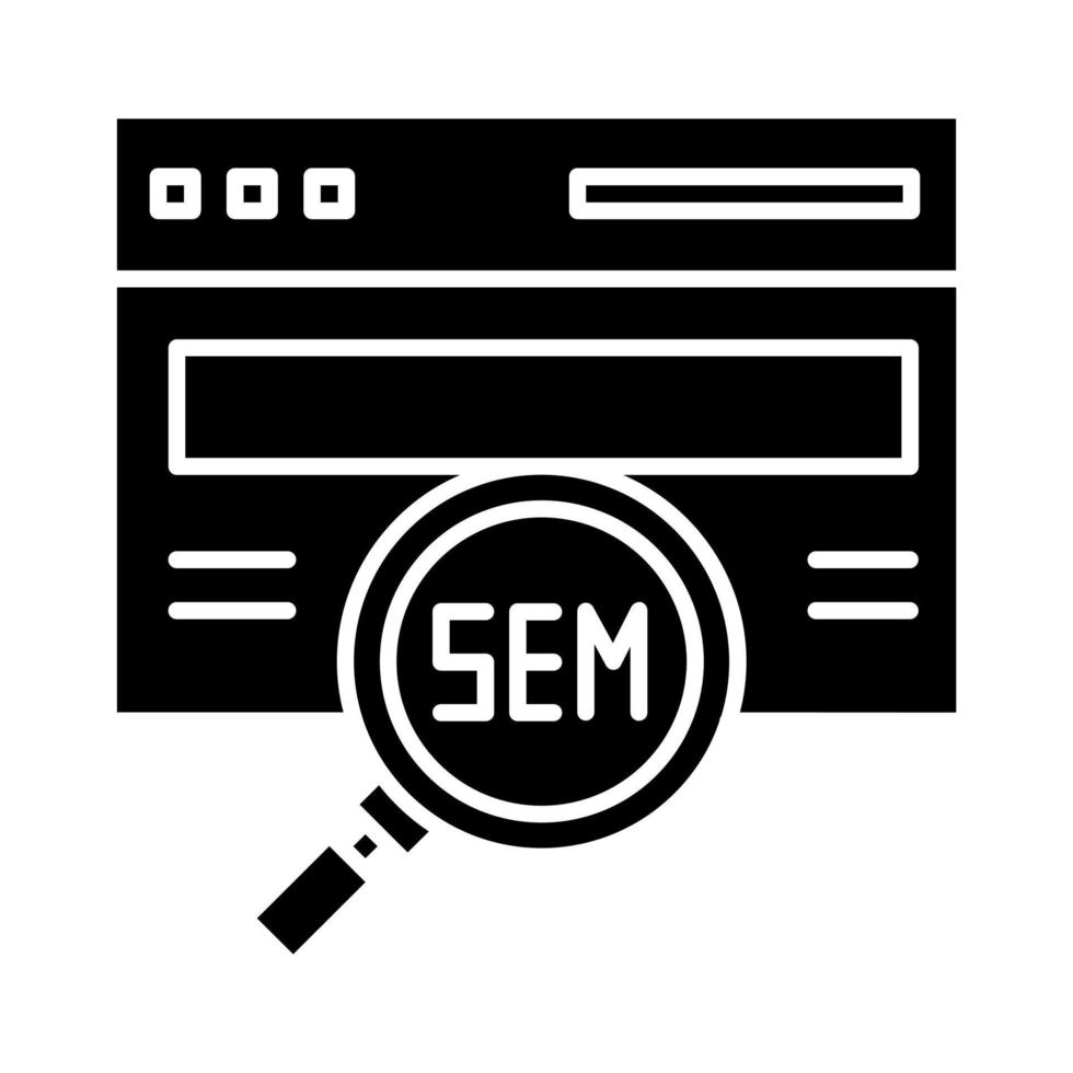 SEM vector icon