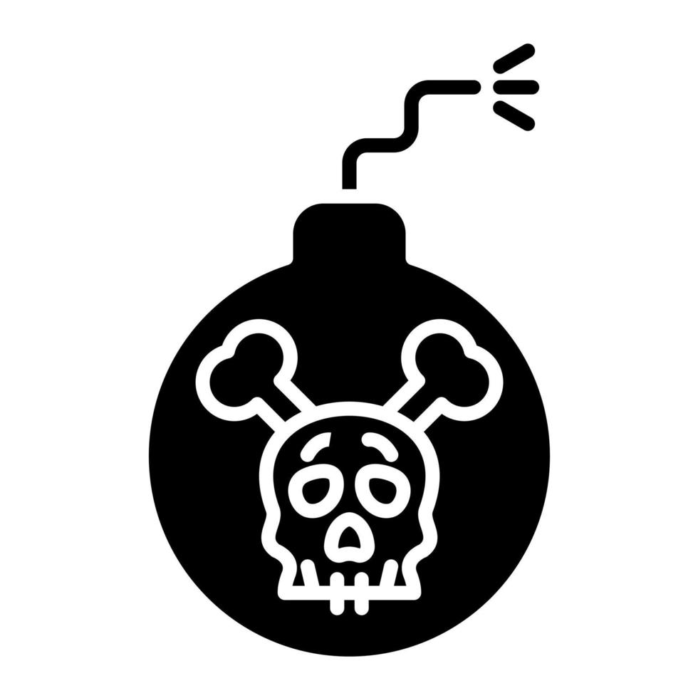 Pirate Bomb vector icon